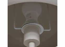 Staande lamp Savio H140cm E27 - staal - wit