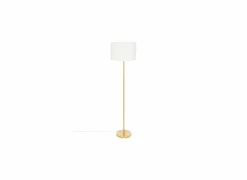 Staande lamp Tina H150cm E27 - metaal & bouclé - goud