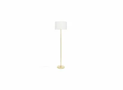 Staande lamp Tina H150cm E27 - metaal & bouclé - goud