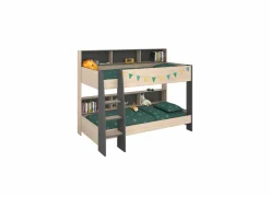 Stapelbed Leo 90x200cm - decor - beige met bodems