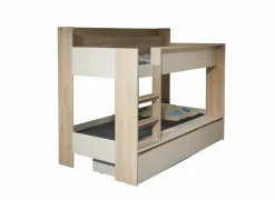 Stapelbed met bedlade Clarck 90x200cm - decor - helia eik & zand