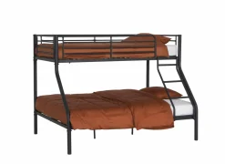 Stapelbed Them 140x200cm - metaal - zwart