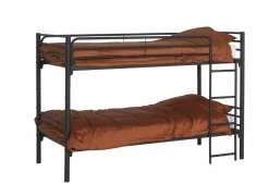 Stapelbed Us 90x200cm - metaal - zwart