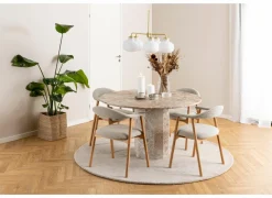 Stoel Addi 56x54x75,5cm - bouclé - beige