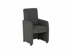 Stoel Aragon 60x70x100cm - stof - antraciet