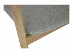 Stoel Baradine 56x55x78cm - eik massief - naturel/lichtgrijs