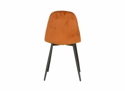 Stoel Charlton 44x53x87cm - fluweel - cognac