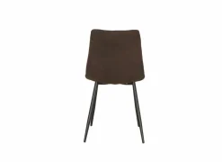 Stoel Churchill 46x54,5x85cm - metaal/stof - bruin