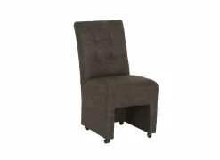 Stoel Dakar 52x72x97,5cm - microvezel - antraciet