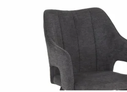 Stoel Daly 55x60x86cm - polyestervezel - grijs