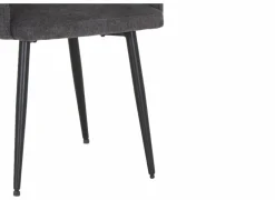 Stoel Daly 55x60x86cm - polyestervezel - grijs