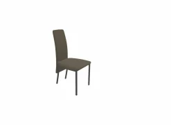 Stoel Elyn  45x64x100cm - lederlook - taupe