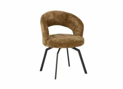 Stoel Festo stof bruin