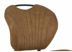 Stoel Jim 49x62x87cm - stof - luxor cognac