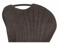 Stoel Jim 49x62x87cm - stof - luxor antraciet