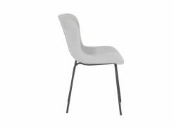 Stoel Jutta 48x57,5x81cm - polyestervezel - lichtgrijs