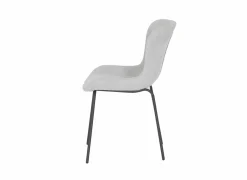 Stoel Jutta 48x57,5x81cm - polyestervezel - lichtgrijs