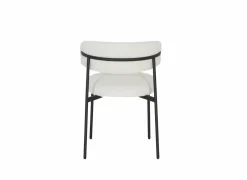 Stoel Luke 54,5x58x79cm - bouclé - wit