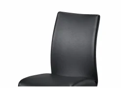 Stoel Mamba 43x52x93cm - lederlook - zwart