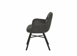 Stoel Nelson 58x63x85cm - microvezel - antraciet