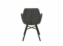 Stoel Nelson 58x63x85cm - microvezel - antraciet