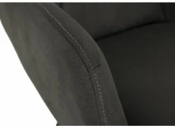 Stoel Nelson 58x63x85cm - microvezel - antraciet