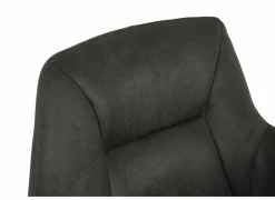 Stoel Nelson 58x63x85cm - microvezel - antraciet