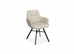 Stoel Nelson 58x63x85cm - stof - toffee