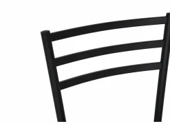 Stoel Romy 46,5x55x81,5cm - stof/metaal - zwart