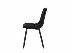 Stoel Runner 44x54x87cm - fluweel - zwart