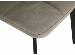 Stoel Runner 44x54x87cm - fluweel - taupe