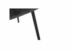 Stoel Runner 44x54x87cm - velvet - grijs