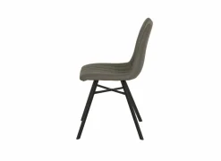 Stoel S190 45,5x56x87,5cm - lederlook - cappucino