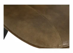 Stoel ST1910 53x66x93.5cm - lederlook - cognac