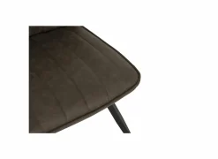 Stoel 47x42x92cm - fluweel - bruin