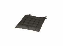 Stoelkussen 38x38cm - katoen - grijs