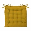 Stoelkussen 38x38cm - polyestervezel - oker