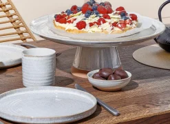 Taartschotel Cameo Ø33,5x12cm - stoneware - beige