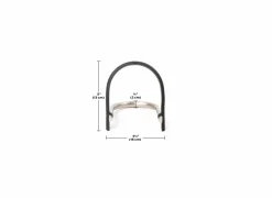 Tablethouder UDock 16x13cm - metaal & kunststof - nikkel/zwart