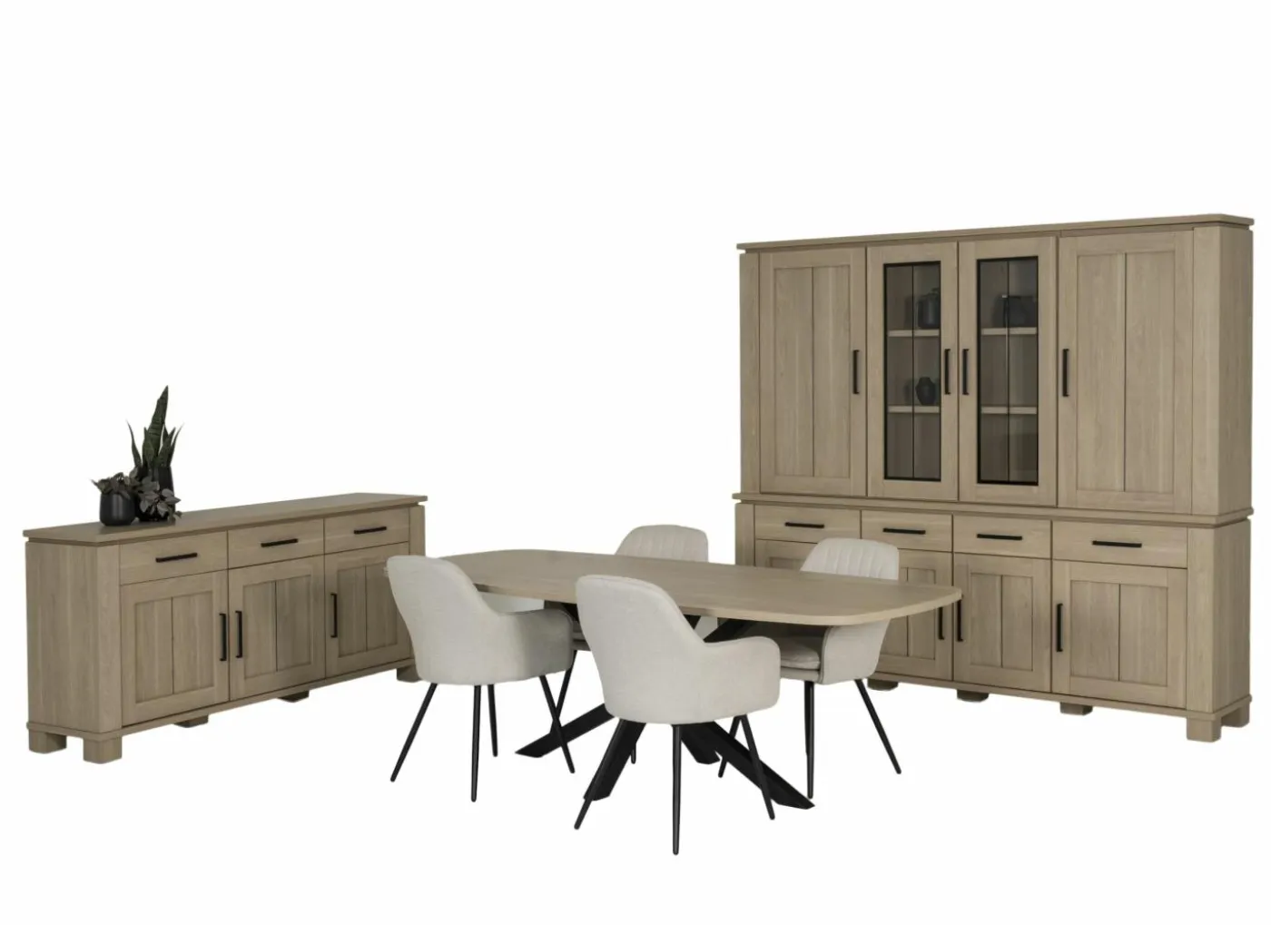 Tafel Alba 225x100x72cm - decor - sand oak nature