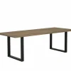 Tafel Aquilano 240x110cm - acacia massief - bruin