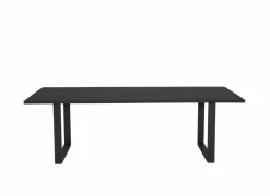 Tafel Aquilano 240x110cm - acacia massief & metaal - zwart