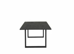 Tafel Aquilano 240x110cm - acacia massief & metaal - zwart