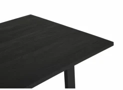 Tafel Aquilano 240x110cm - acacia massief & metaal - zwart