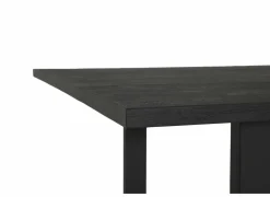 Tafel Aquilano 240x110cm - acacia massief & metaal - zwart