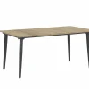 Tafel Brisk 160x90cm - teak massief & aluminium - naturel