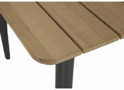 Tafel Brisk 160x90cm - teak massief & aluminium - naturel