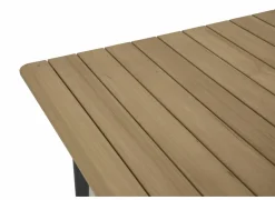 Tafel Brisk 160x90cm - teak massief & aluminium - naturel