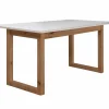 Tafel Denver 160/200x90cm - decor - wit & artisanale eik