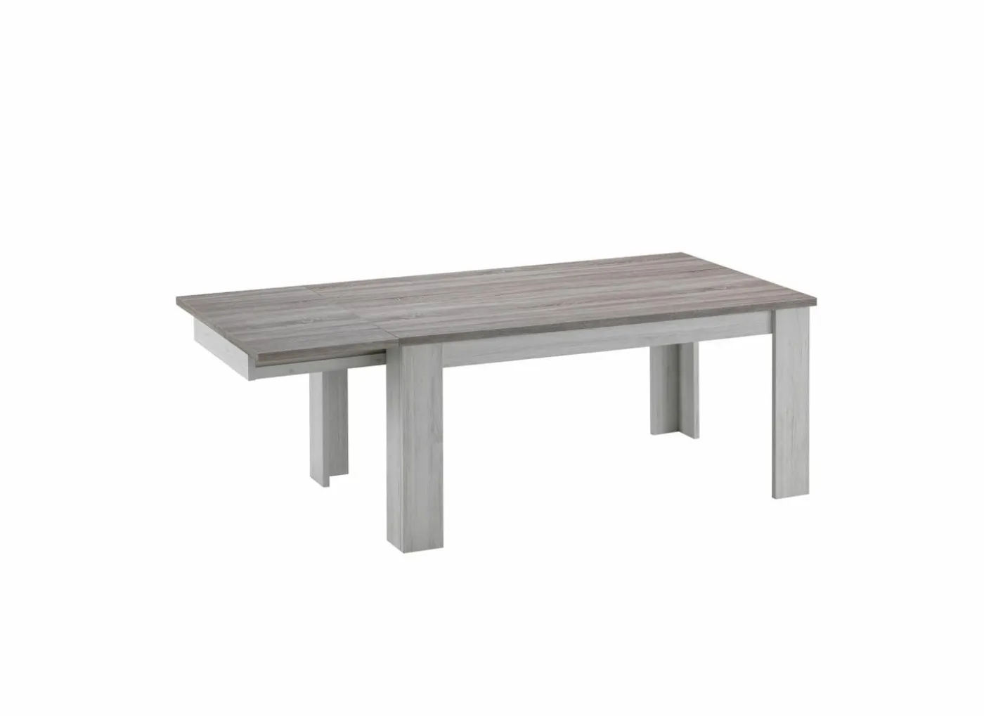Tafel Eline 170/220x100cm - decor - white oak & autumn oak